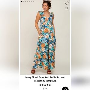 Pinkblush maternity jumpsuit